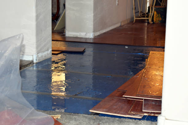 Professional Sewage Cleanup technician working in Simonton, TX